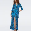 Abigail Silk Jersey Maxi Wrap Dress