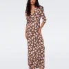 Abigail Silk Jersey Maxi Wrap Dress