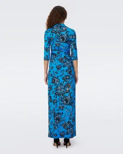Abigail Silk Jersey Maxi Wrap Dress