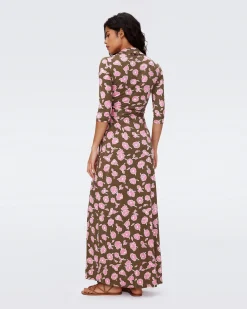 Abigail Silk Jersey Maxi Wrap Dress