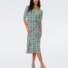 Abigail Silk Jersey Midi Wrap Dress