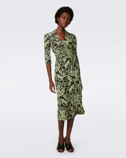 Abigail Silk Jersey Midi Wrap Dress