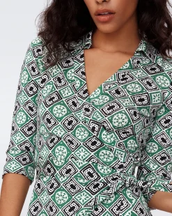 Abigail Silk Jersey Midi Wrap Dress