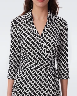 Abigail Silk Jersey Midi Wrap Dress