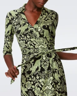 Abigail Silk Jersey Midi Wrap Dress