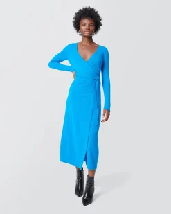 Astrid Wool-Cashmere Wrap Dress