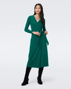 Astrid Wool-Cashmere Wrap Dress