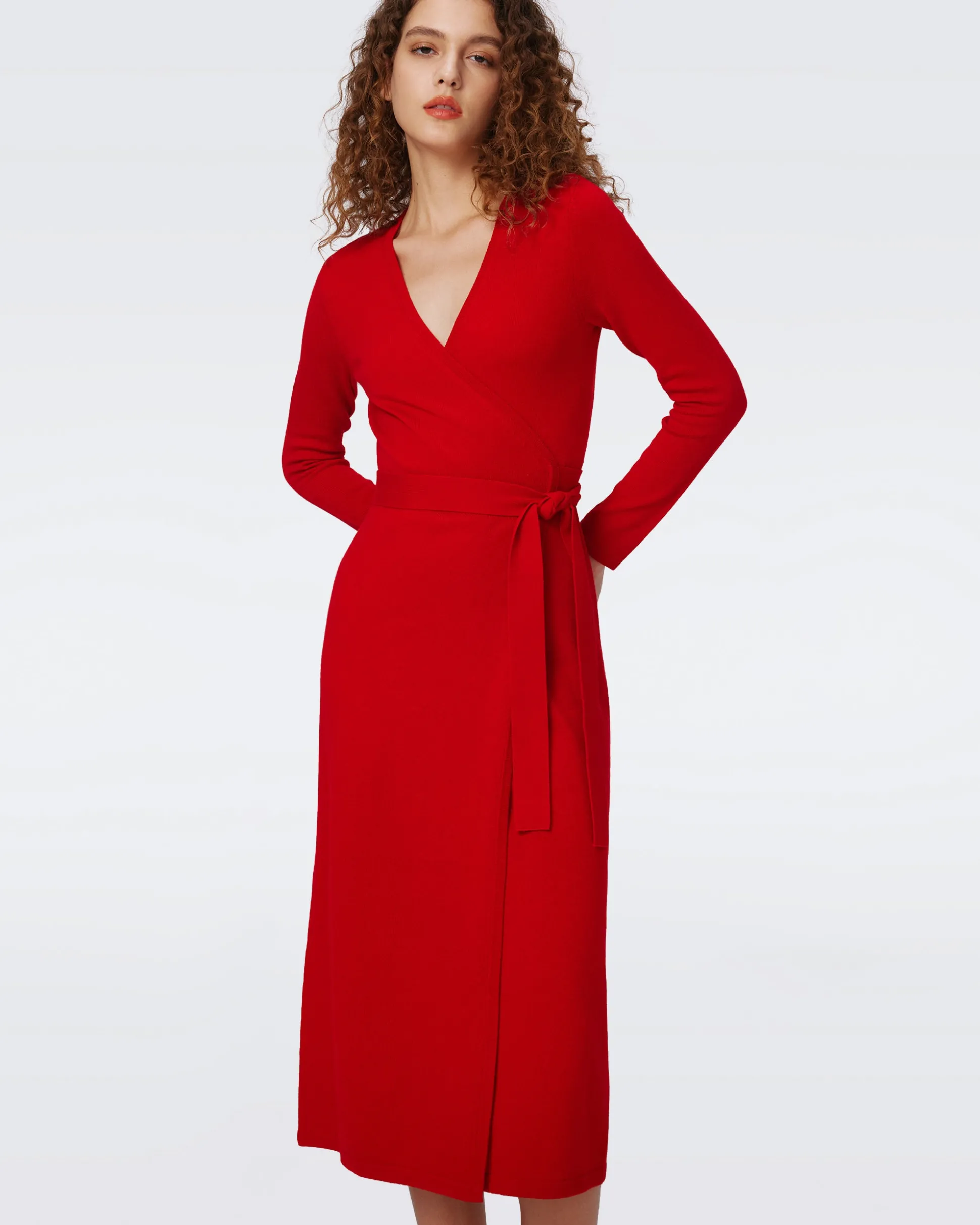 Astrid Wool-Cashmere Wrap Dress