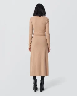 Astrid Wool-Cashmere Wrap Dress