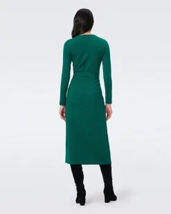 Astrid Wool-Cashmere Wrap Dress