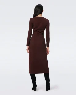 Astrid Wool-Cashmere Wrap Dress