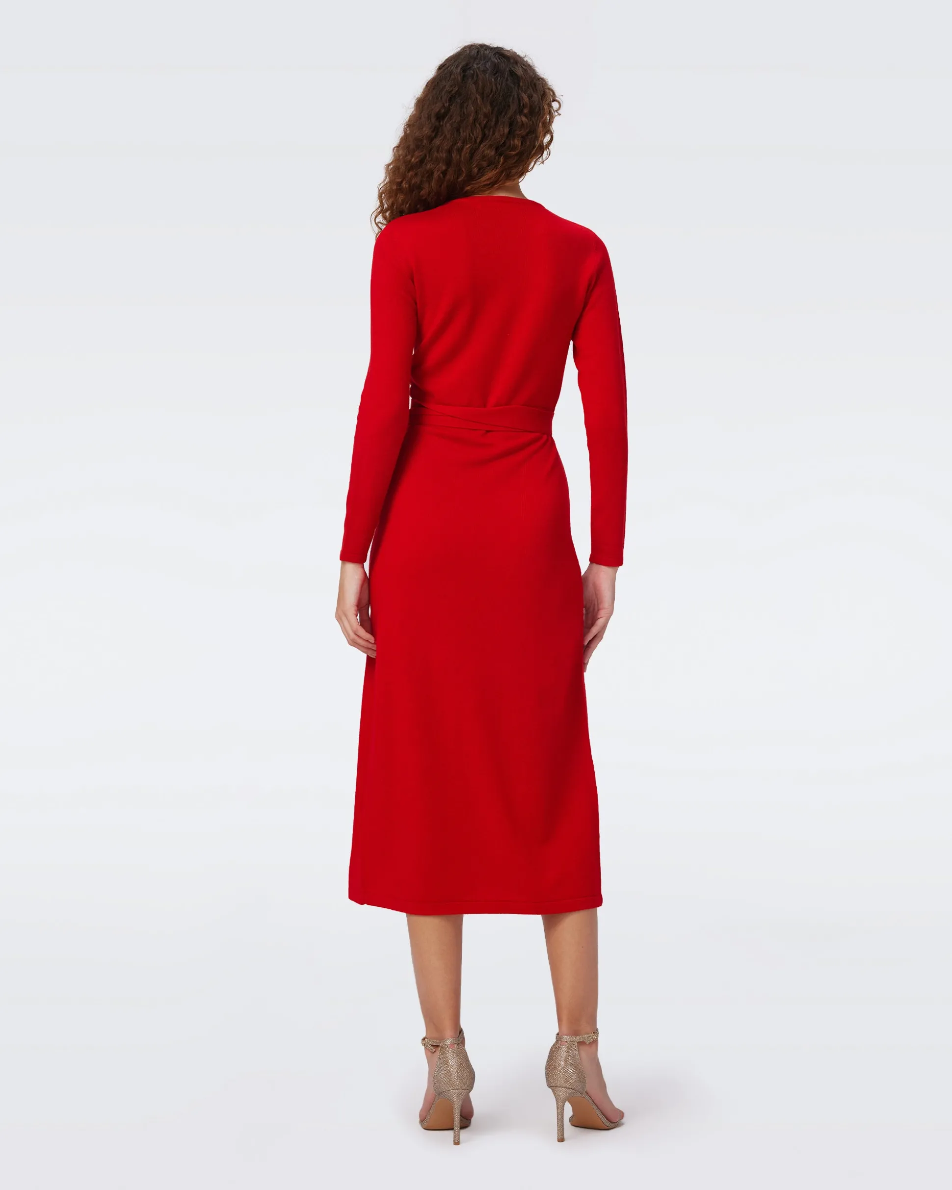 Astrid Wool-Cashmere Wrap Dress