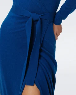 Astrid Wool-Cashmere Wrap Dress