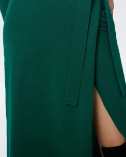 Astrid Wool-Cashmere Wrap Dress
