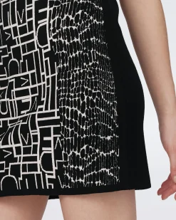 Aviva Knit Jacquard Reversible Dress