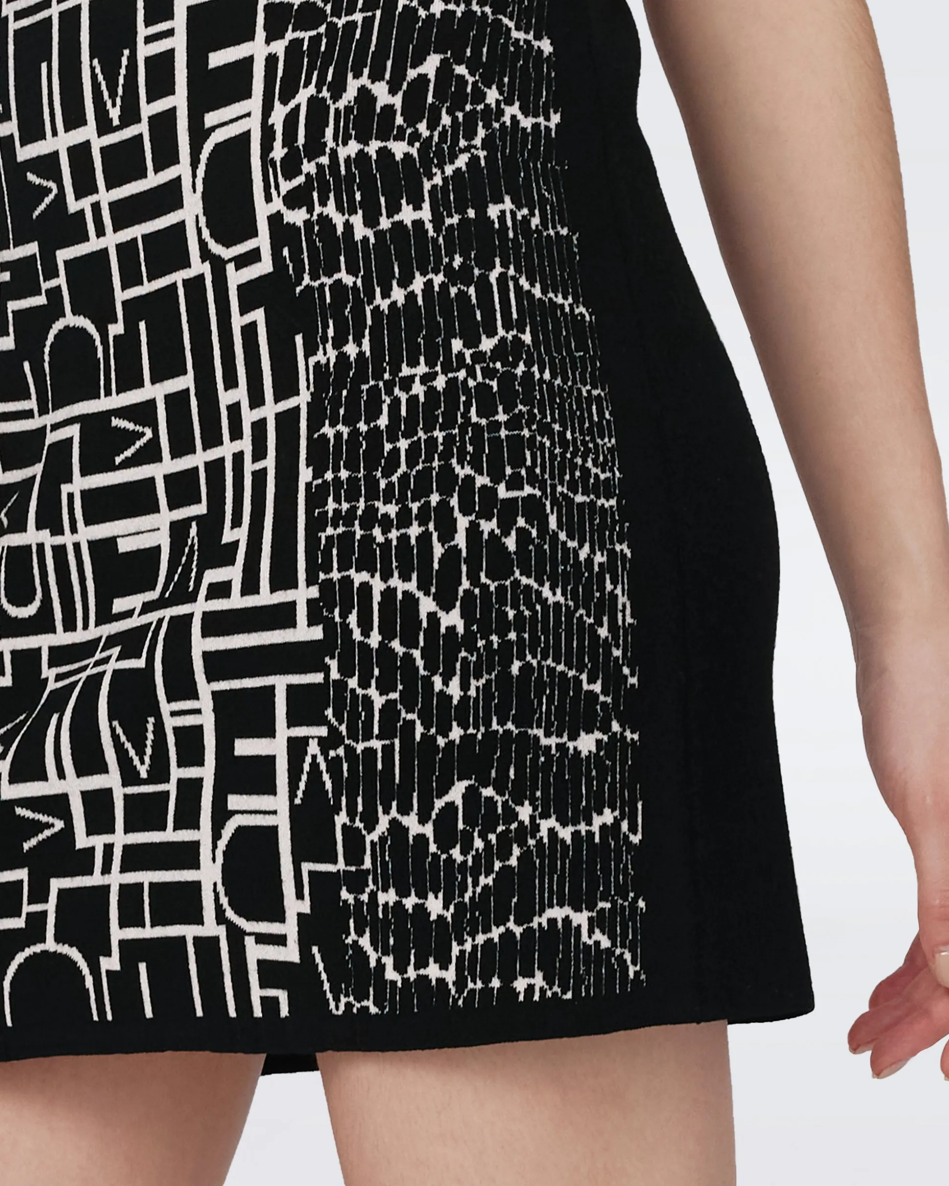 Aviva Knit Jacquard Reversible Dress