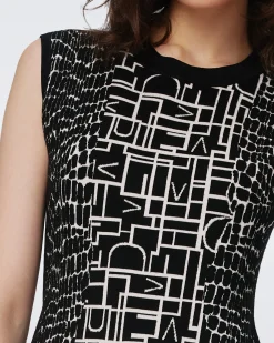 Aviva Knit Jacquard Reversible Dress