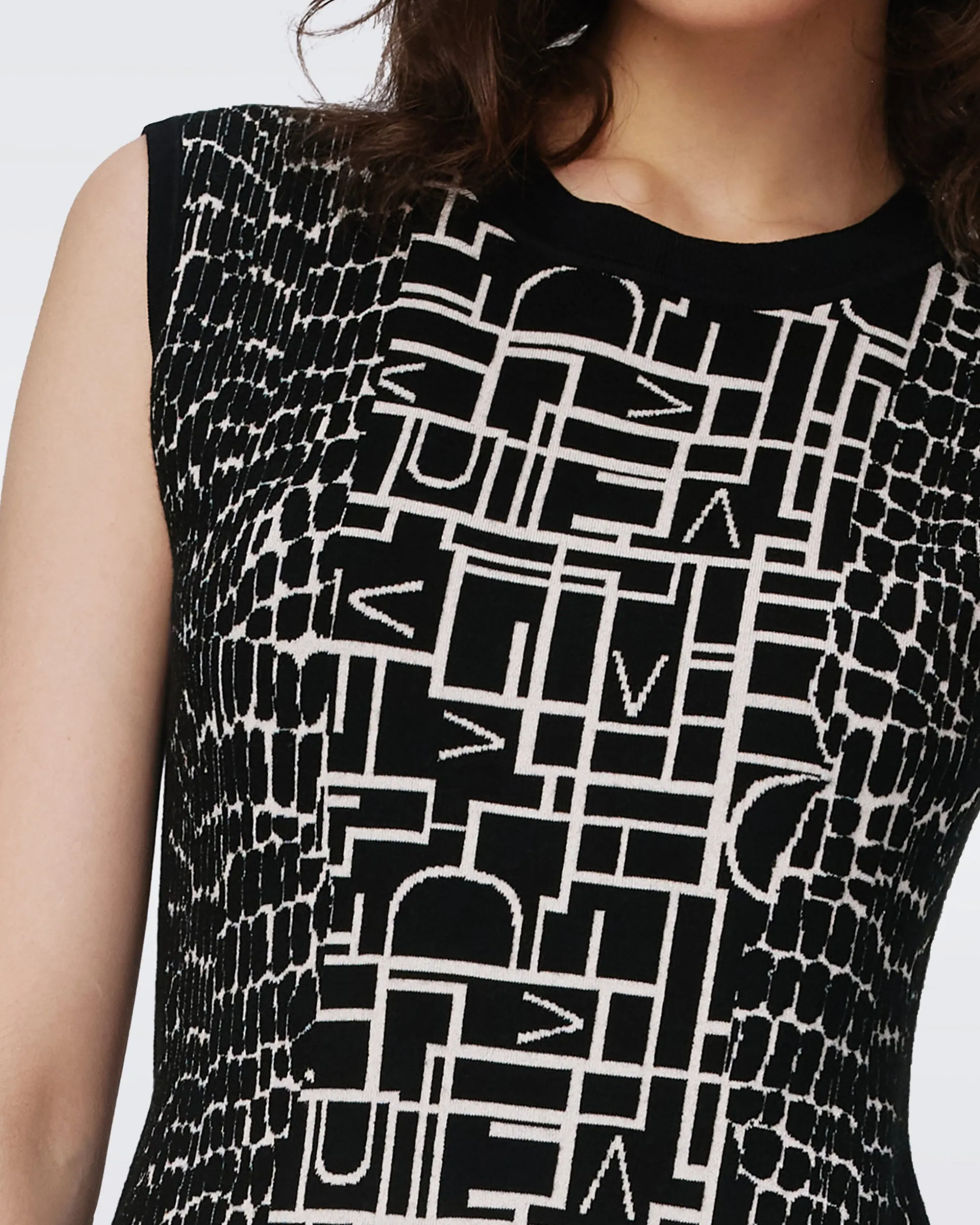 Aviva Knit Jacquard Reversible Dress