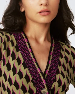 Bryant Knit Jacquard Cardigan