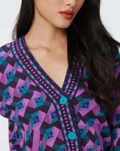 Bryant Knit Jacquard Cardigan