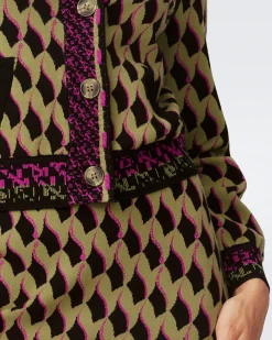 Bryant Knit Jacquard Cardigan