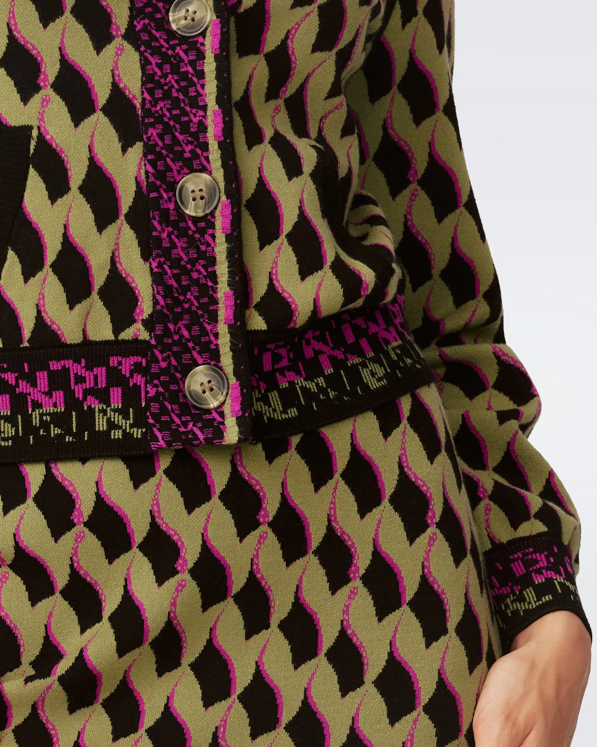 Bryant Knit Jacquard Cardigan