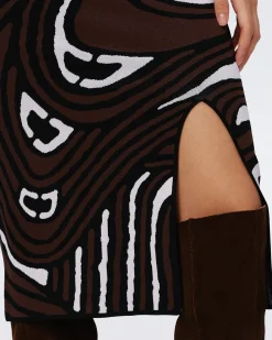 Coisty Knit Jacquard Skirt