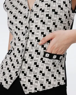 Jil Knit Jacquard Vest