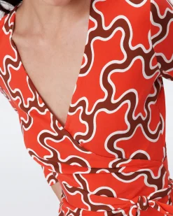 Julian Silk Jersey Wrap Dress