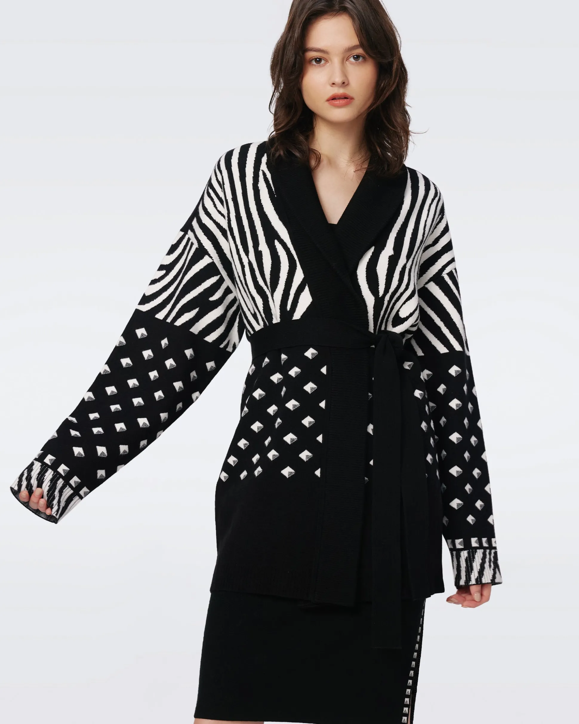 Lee Knit Jacquard Cardigan