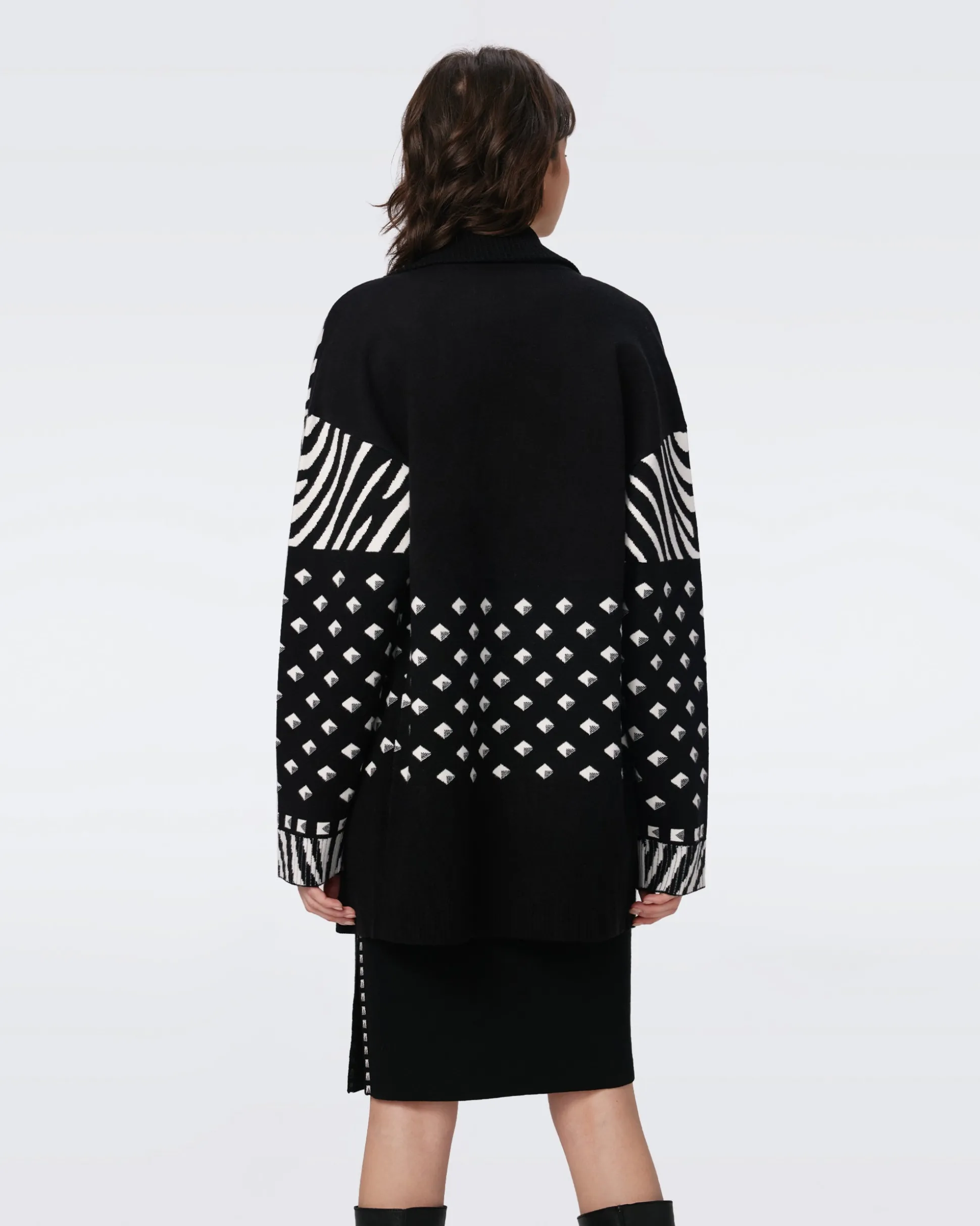 Lee Knit Jacquard Cardigan