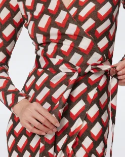 Luella Wool Wrap Dress