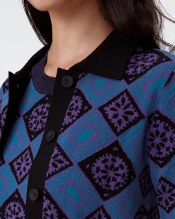Petey Knit Jacquard Cardigan