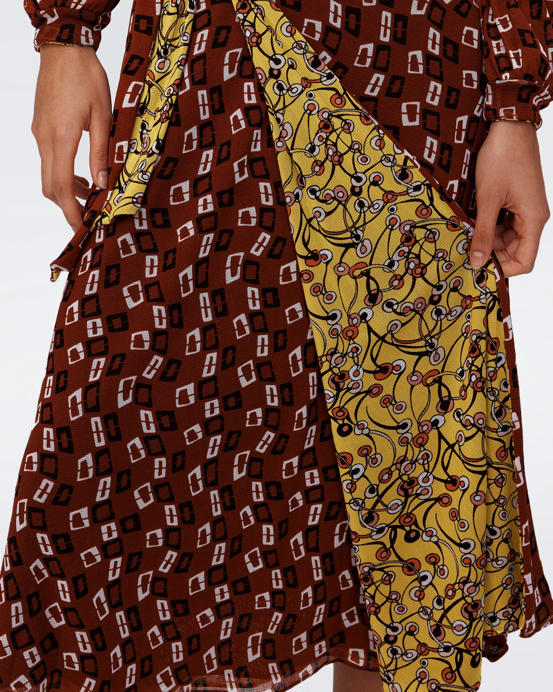 Phoenix Reversible Mesh Wrap Dress