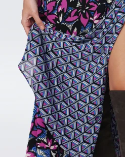 Phoenix Reversible Mesh Wrap Dress