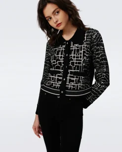 Riva Knit Jacquard Cardigan