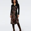 Savannah Knit Jacquard Wrap Dress