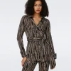 Sheree Jacquard Wrap Top