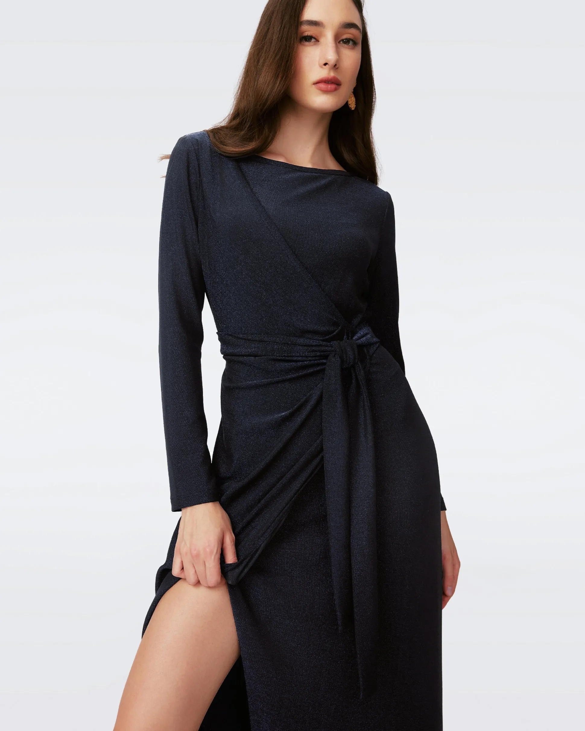 Simona Faux Wrap Dress