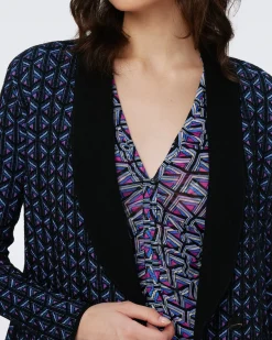 Trillian Knit Jacquard Wool Jacket